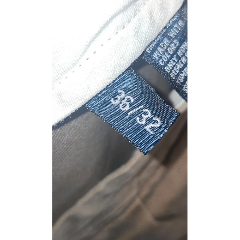 Polo Ralph Lauren Andrew Pant Mens 36x32 Khaki Tan Pleated Chino Cotton Twill
